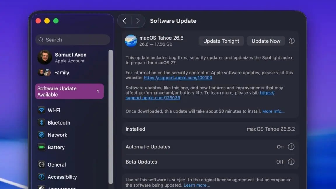 Apple'dan iOS ve macOS 26.6 Güncellemesi: Yeni Özellikler Geliyor