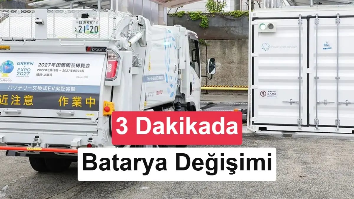 Çöp Kamyonları Şarj Değil Batarya Değiştirecek