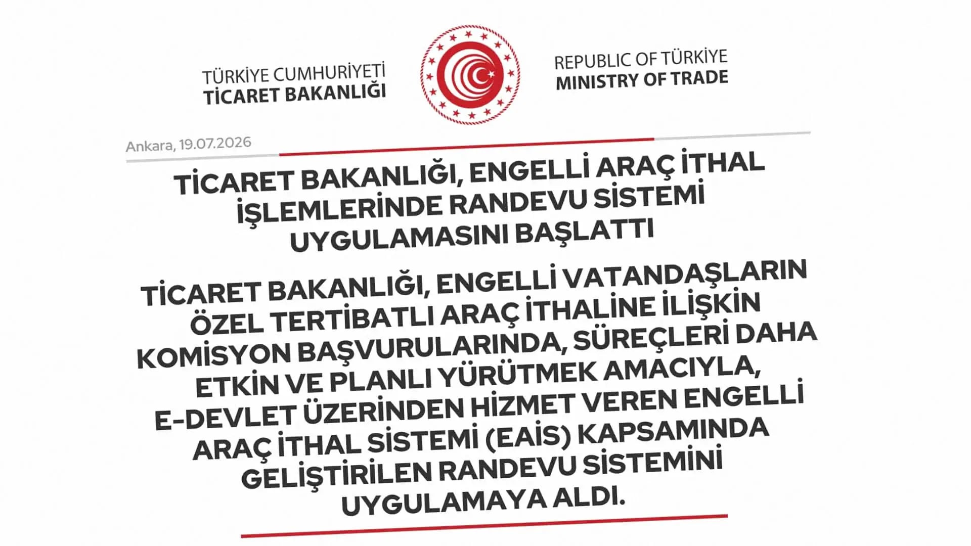 Engelli Araç İthalatı Artık Daha Hızlı