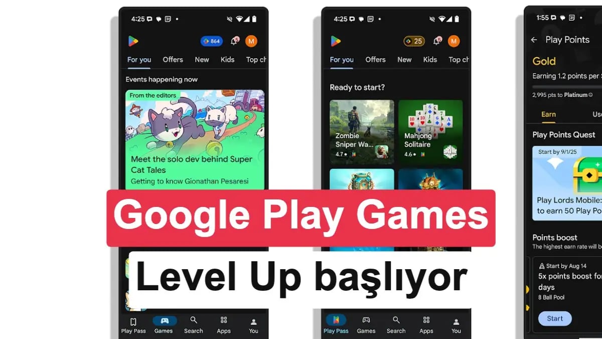 Google Play Games Level Up ile Mobil Oyun Deneyimi Yeniden Şekilleniyor