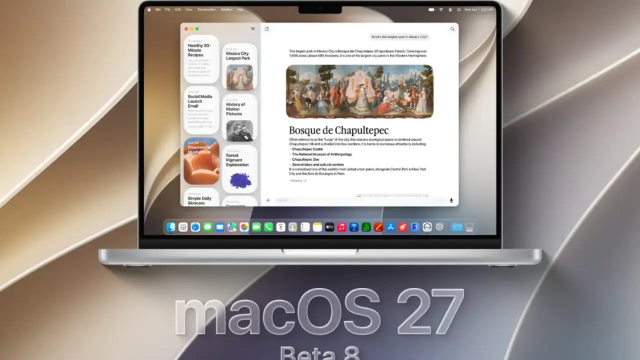 macOS 27 beta 8 Yayınlandı: Eylül Lansmanı Öncesi Son Rötuşlar
