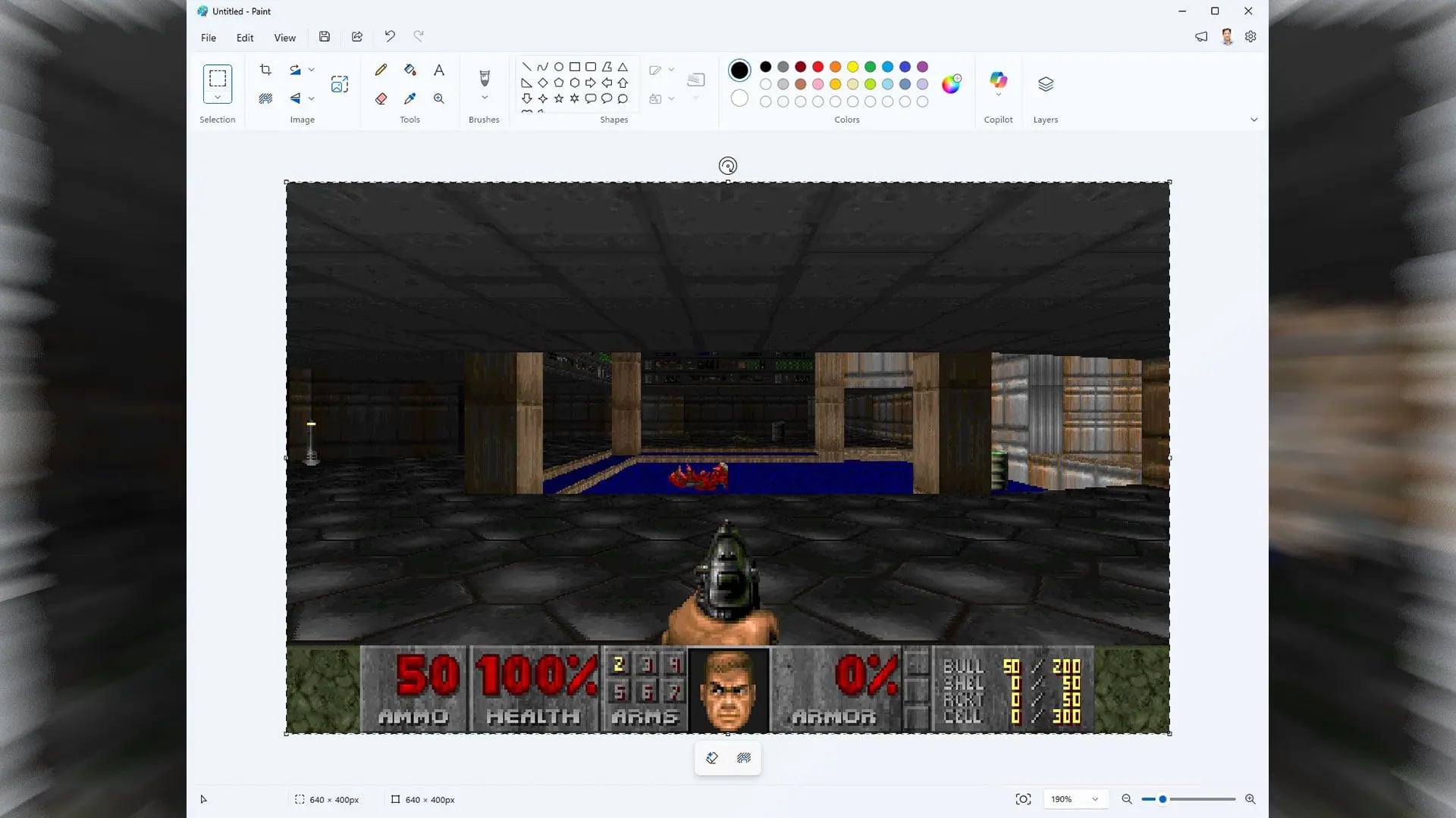 Microsoft Paint İçinde Doom Oynayan Dev Proje