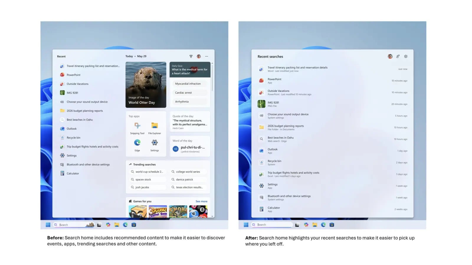 Microsoft'tan Windows Aramasında Kullanıcı Dostu Devrim