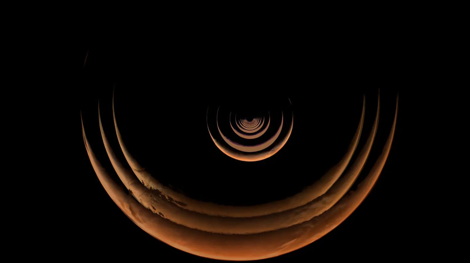 NASA'dan Mars Gezegeninden Şahane Bir Yolculuk Manzarası