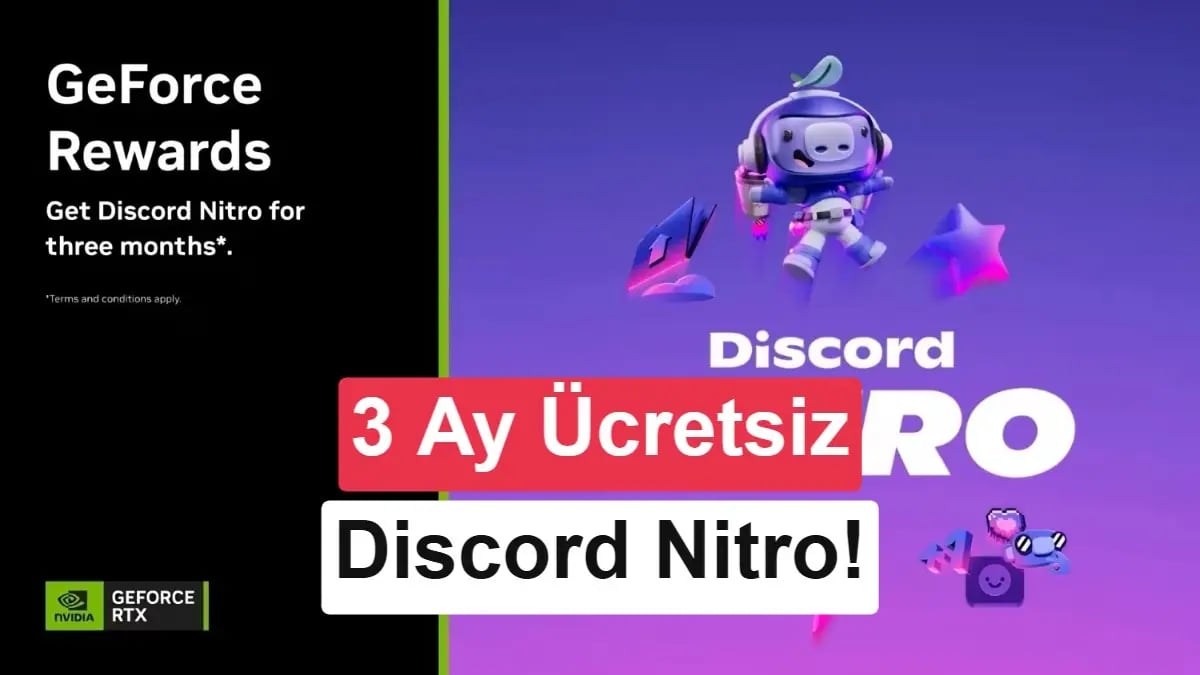 Nvidia Kartı Sahiplerine 3 Ay Discord Nitro Hediyesi