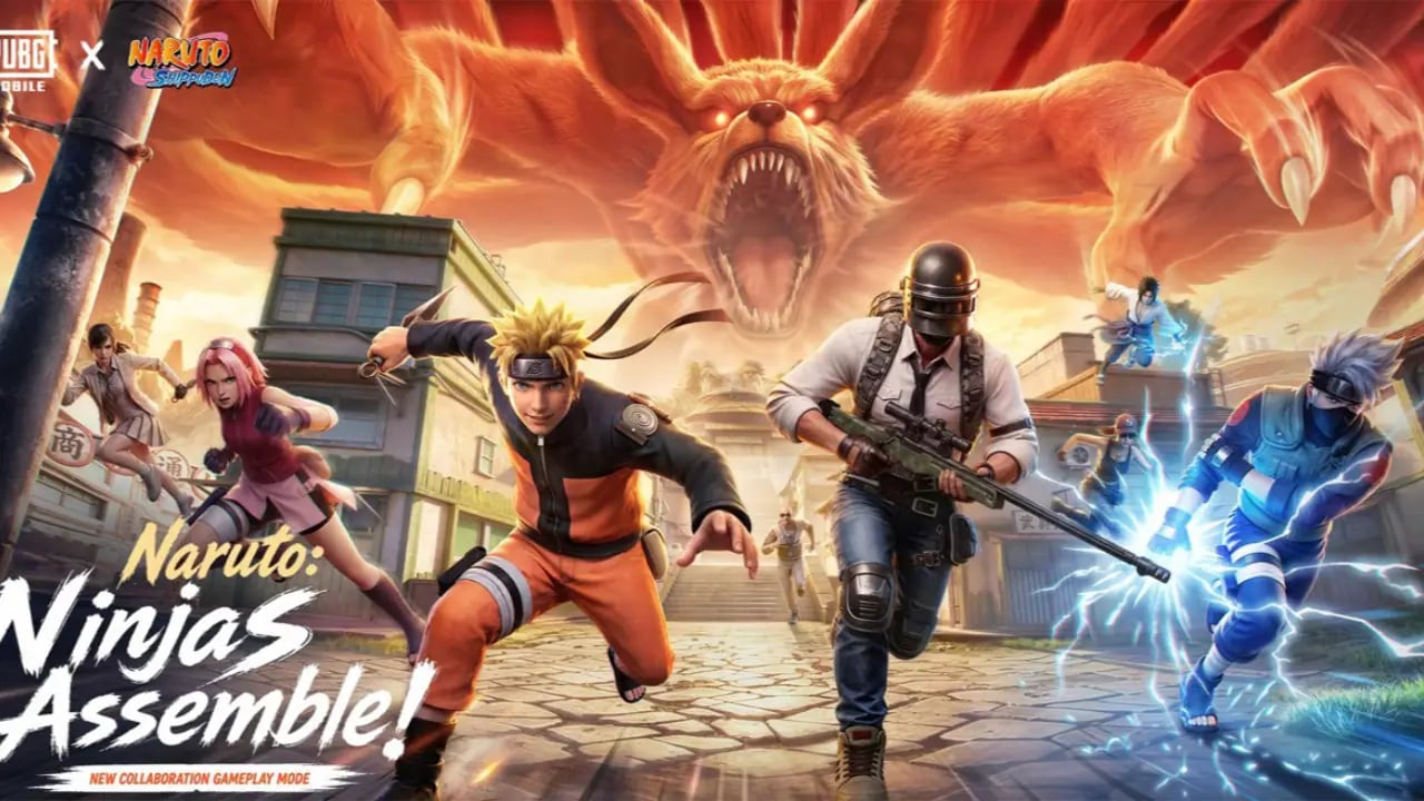 PUBG Mobile ve Naruto Güç Birliği: Kurama, Rasengan Savaş Alanında