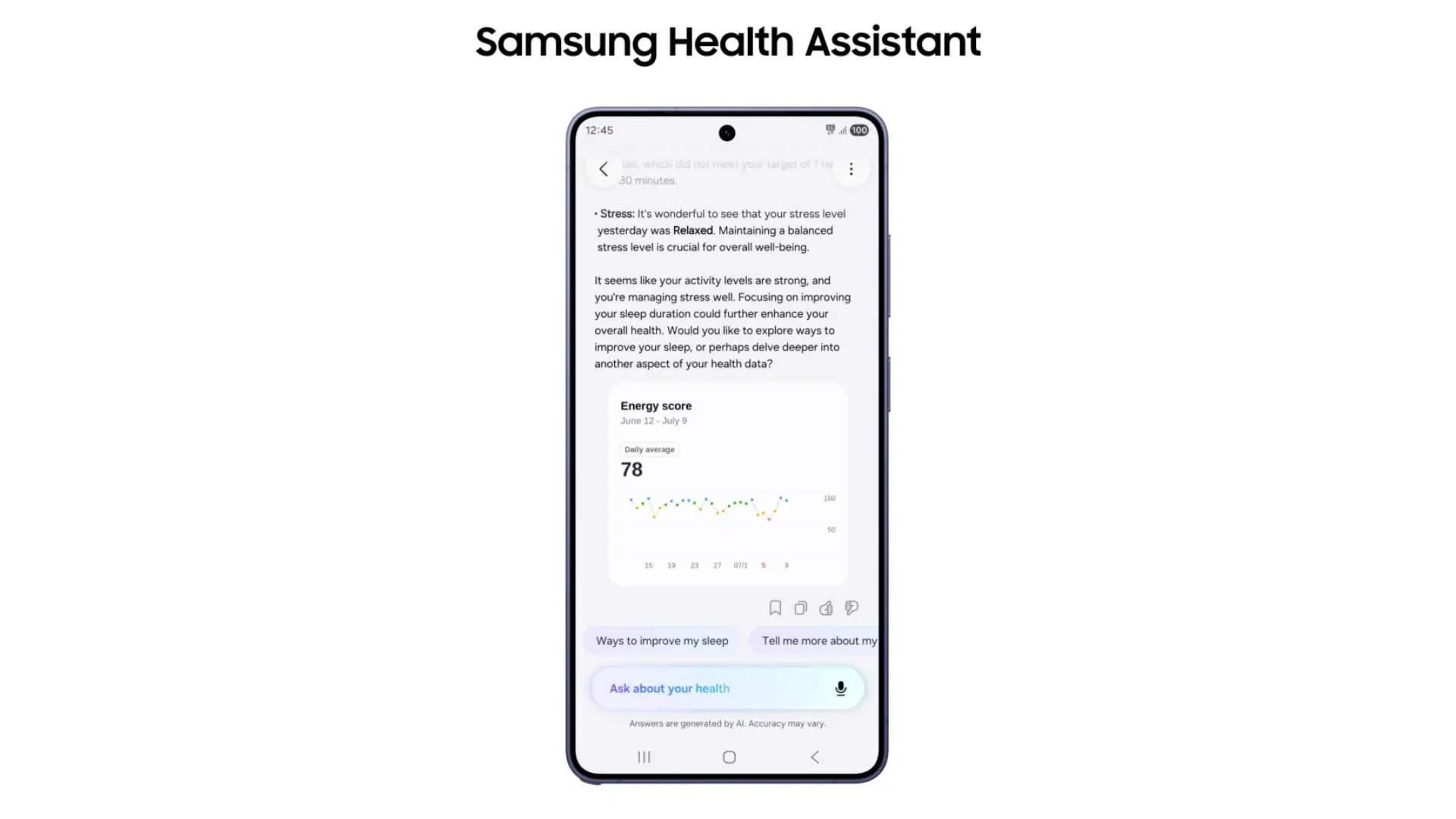 Yapay Zeka Sağlık Devrimi: Samsung'dan Kişisel Asistan