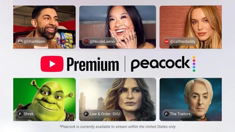 YouTube Premium Artık Peacock'ı Da Kapsıyor: Büyük Abonelik Devrimi