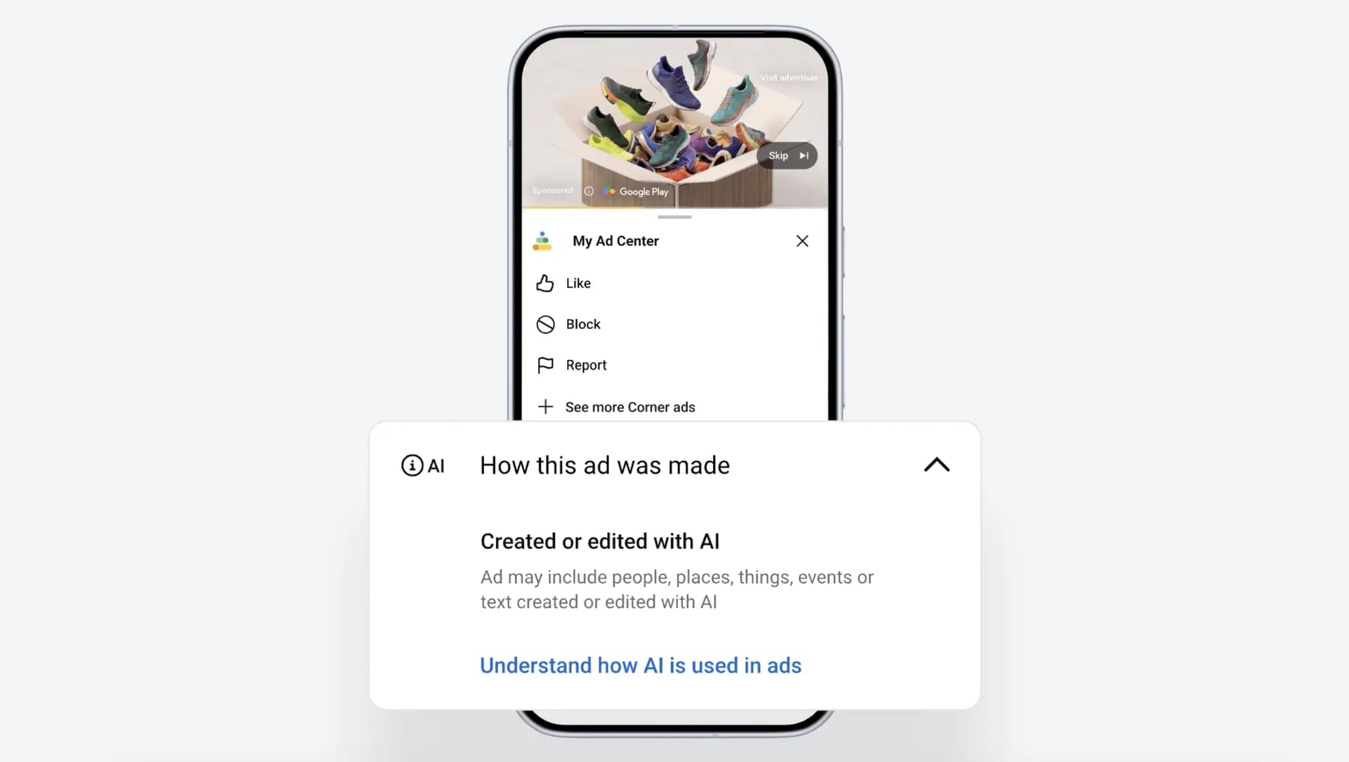 Google Reklamlarına Yüklenecek Yapay Zeka Etiketi Geliyor
