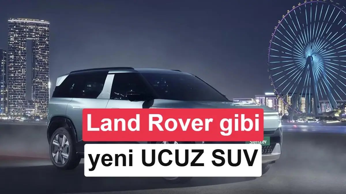 Land Rover Rakibi Geldi: Tata Sierra EV Sınıfa Yeni Bir Soluk Getiriyor