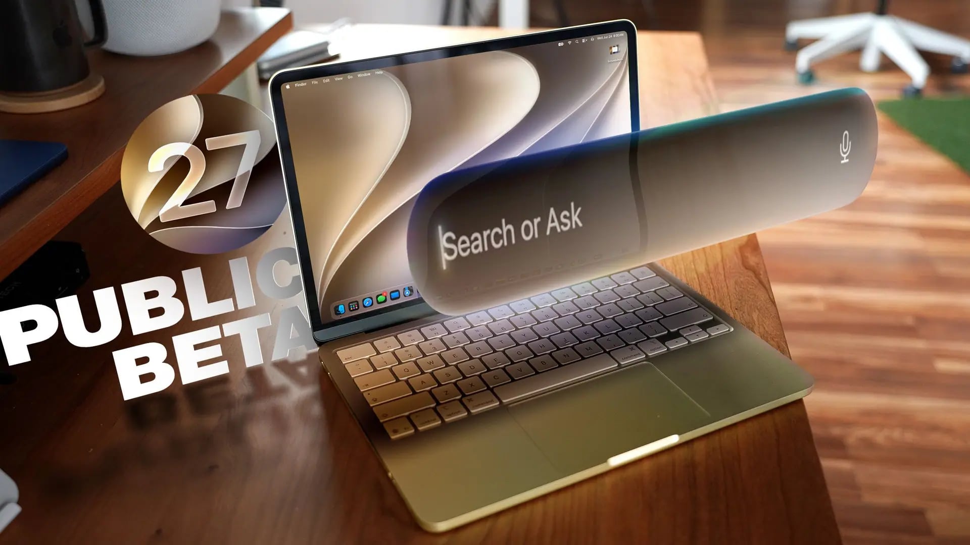 macOS Golden Gate Beta Sürümü Yayında: Yapay Zeka ve Yeni Görsel Detaylar