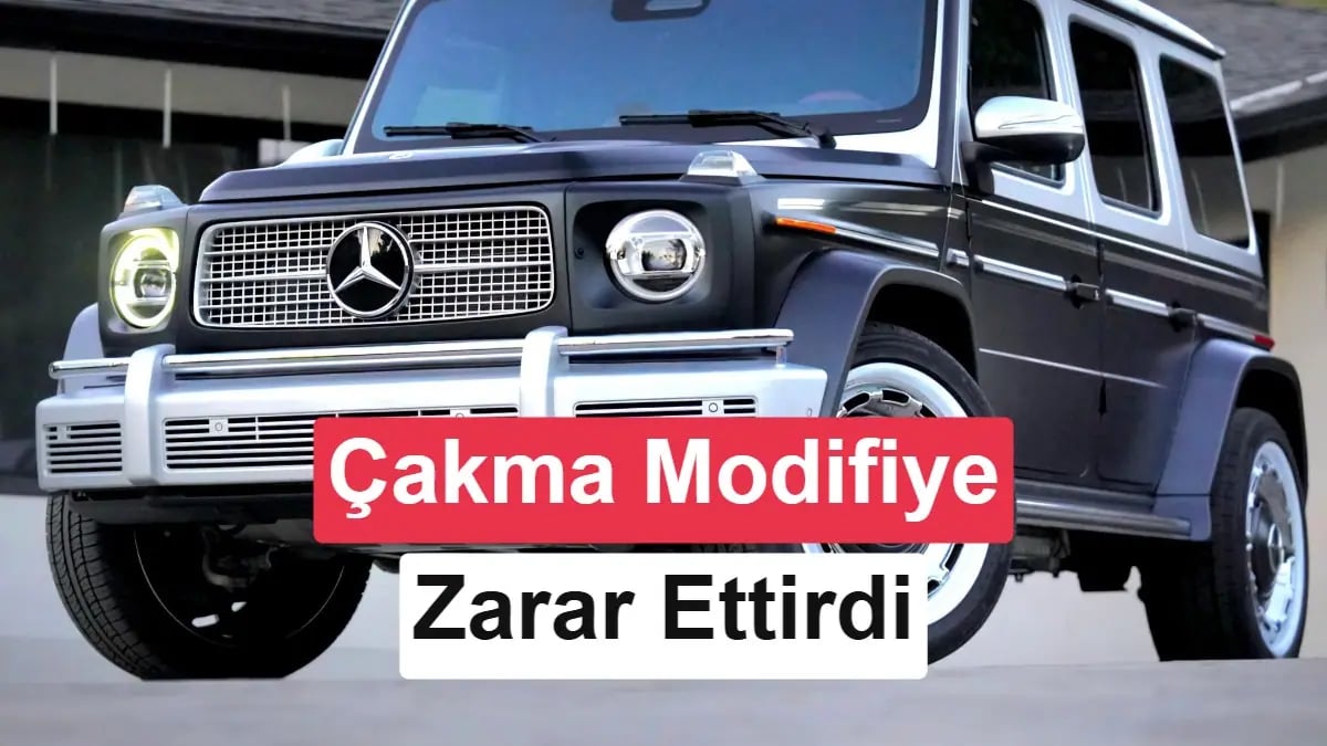 Mercek Altındaki Lüks: Çakma Kitlerle Dönüştürülen Mercedes Büyük Zarar Etti
