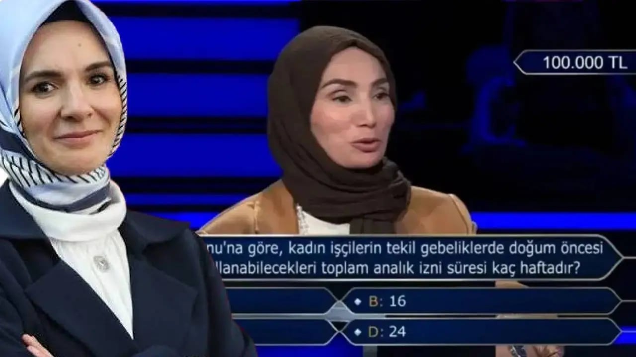 Milyoner'de 100 bin liralık soruya '12 hafta' diyerek elendi: Doğru cevabı Bakan Göktaş açıkladı