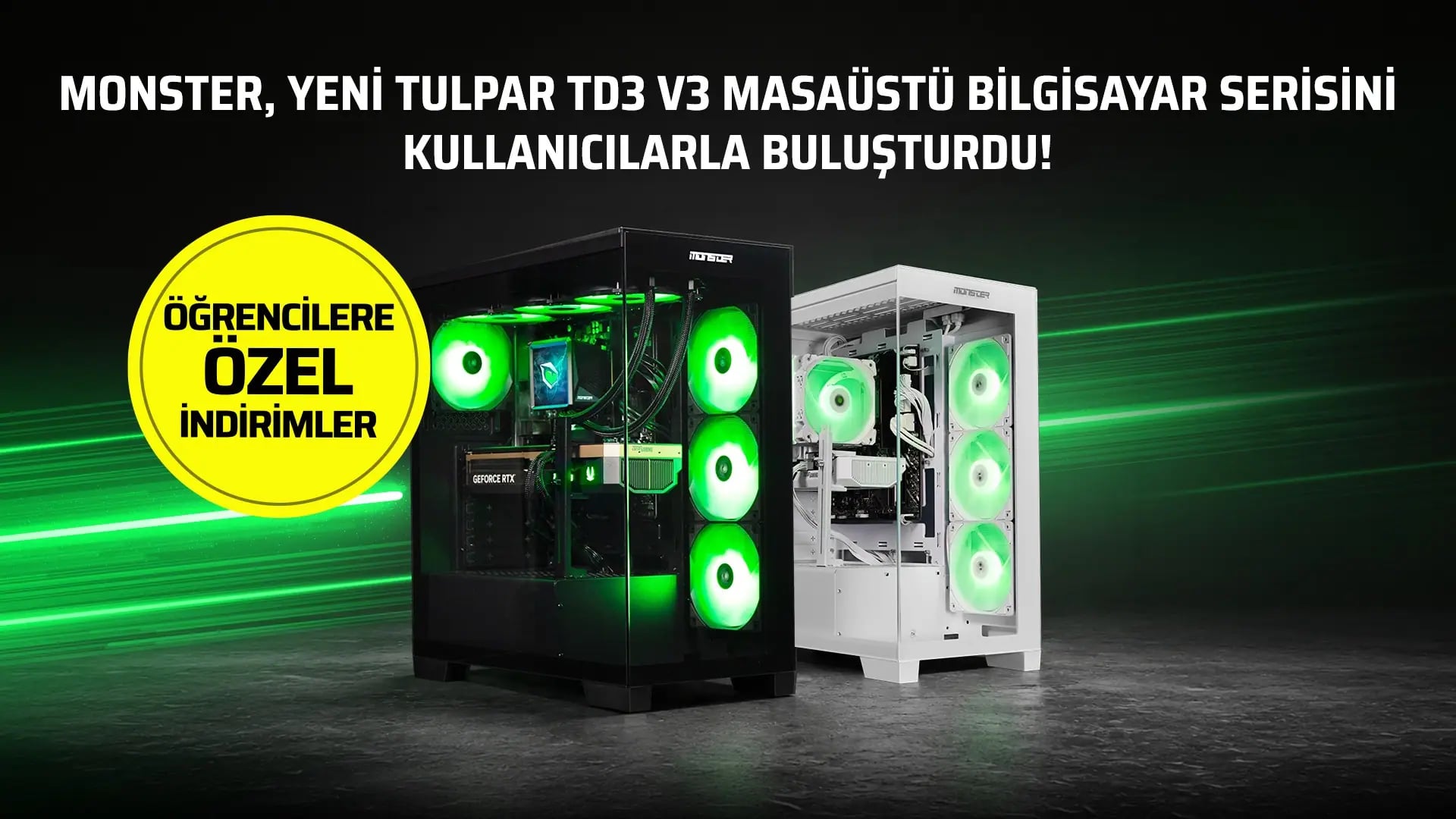 Monster Tulpar TD3 V3: Oyun ve İş İçin Güçlü Yeni Masaüstü Serisi