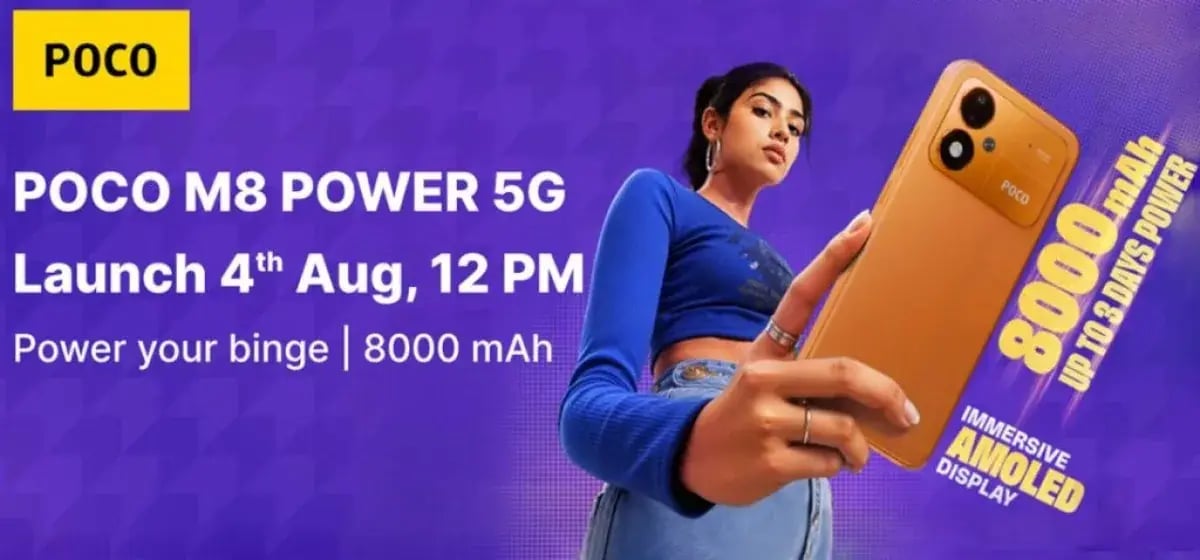 Poco M8 Power Geliyor: 8000 mAh Dev Pil Tanıtılıyor