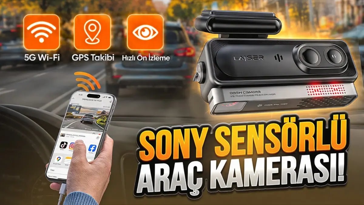 Yenilikçi 3 Kameralı Laiser Alpha 1 Araç Kamerası İncelemesi
