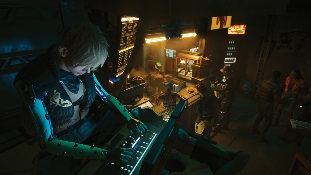 Night City sokaklarında bir Netrunner