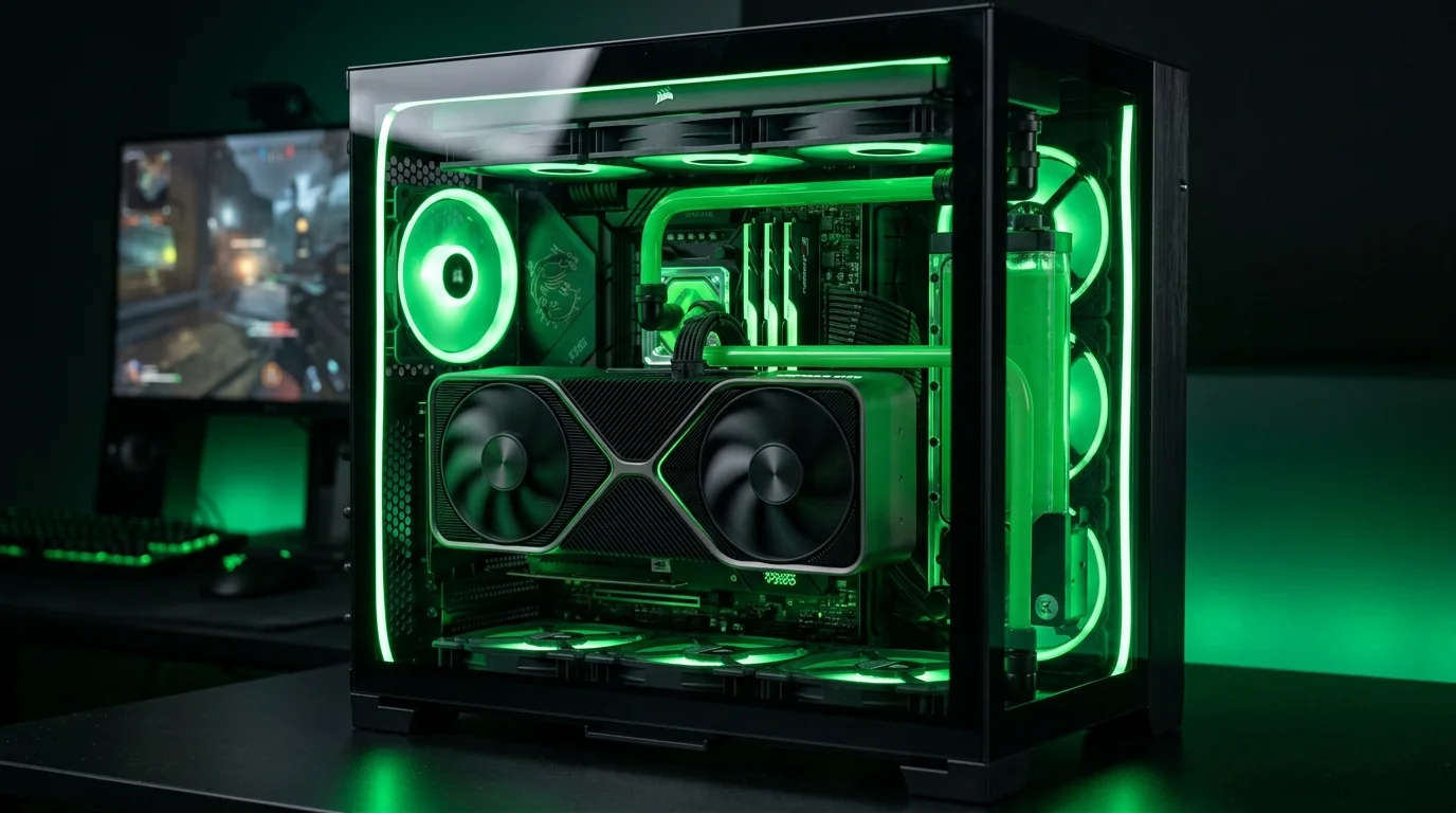 NVIDIA GeForce RTX 4090 Founders Edition Kasa İçi Montaj Görünümü
